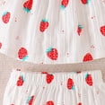 thumbnail image 4 of NOLDARES Baby Outfit Toddler Girl Sleeveless T Shirts Shorts Set 2Pcs Infant Summer Clothes(White,3-6 Months), 4 of 6