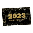 thumbnail image 1 of Tela Cartel de la pared Cartel Telón de fondo Interior Decoración al aire libre Fiestas de Navidad Césped Feliz año Nuevo 2023 para la fiesta Gloria Fondo de feliz año nuevo, 1 of 9