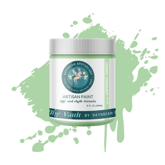 Daydream Apothecary Premium Chalk Style Paint for Furniture, Home Décor, Wood, DIY Interior Projects, Quick Dry, No Prep or Prime Needed, Matte Pastel-Mint Green - 8oz