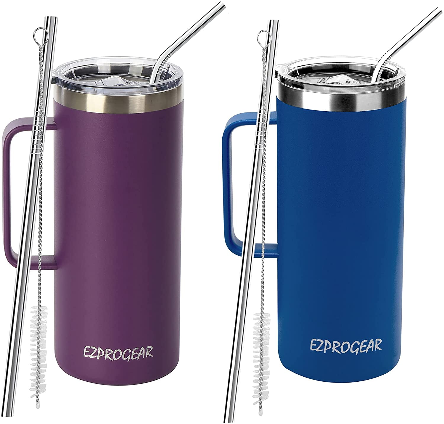 Ezprogear 32 oz 2 Pack Stainless Steel Coffee Mug Insulated Beer