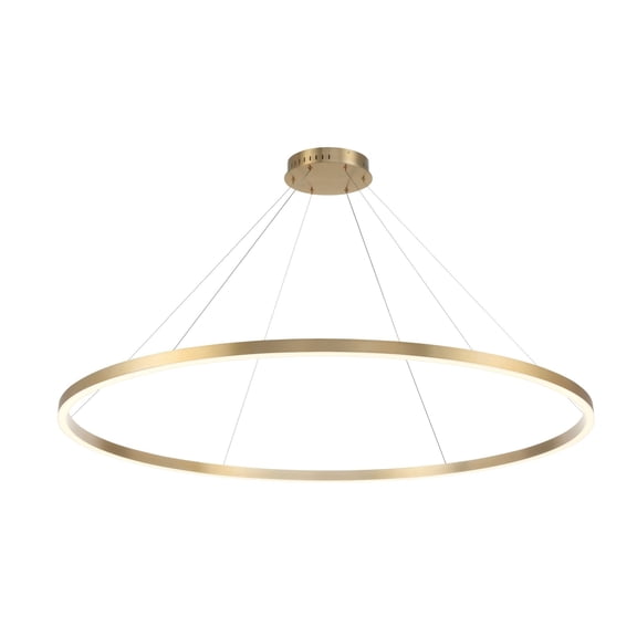 Eurofase 31473-032 Spunto 61 in. Brushed Gold White Glass Chandelier