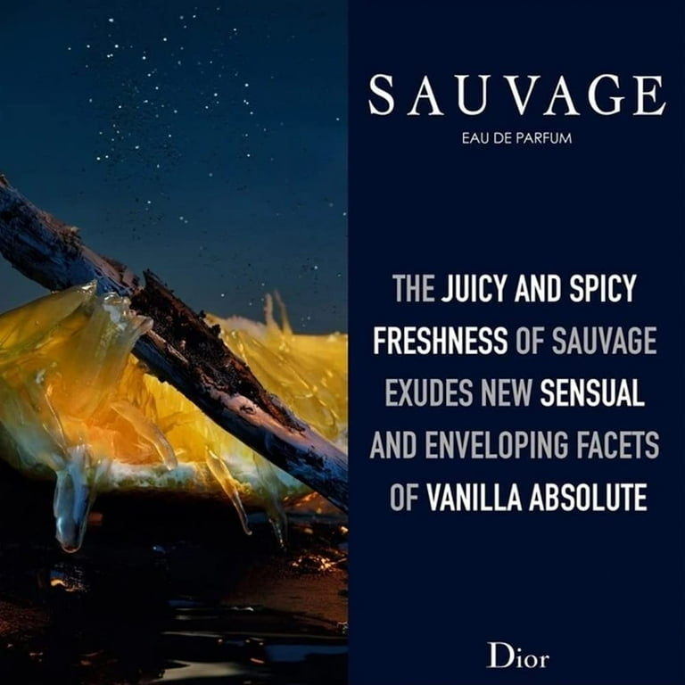 Sauvage Dior Parfum Spray 2.0 oz (60 ML) (M) Dark Blue Box