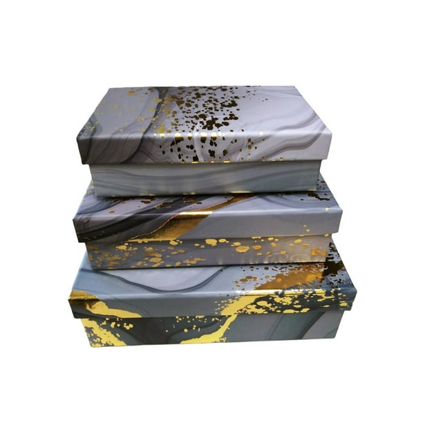 Alef Elegant Decorative Themed Nesting Gift Boxes 3 Boxes Nesting