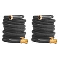 thumbnail image 4 of 2 Expandable Garden Hose, Lightweight 25ft FlexAble Bungee Water Hose Flexible- Combines Easily to 50Ft Hose - Brass Connector, 4 of 11