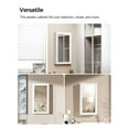 thumbnail image 4 of SONGMICS Jewelry Cabinet Armoire with Mirror Jewelry Storage Organizer Box Wall-Mounted Space Saving White, 4 of 6