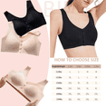 thumbnail image 7 of BIMEI Front-Closure Mastectomy Bra with Pocket - Breastform Pads Included - Adjustable - Cotton Comfort and Leisure Soft Daily Bras for Women,Black,3XL, 7 of 7