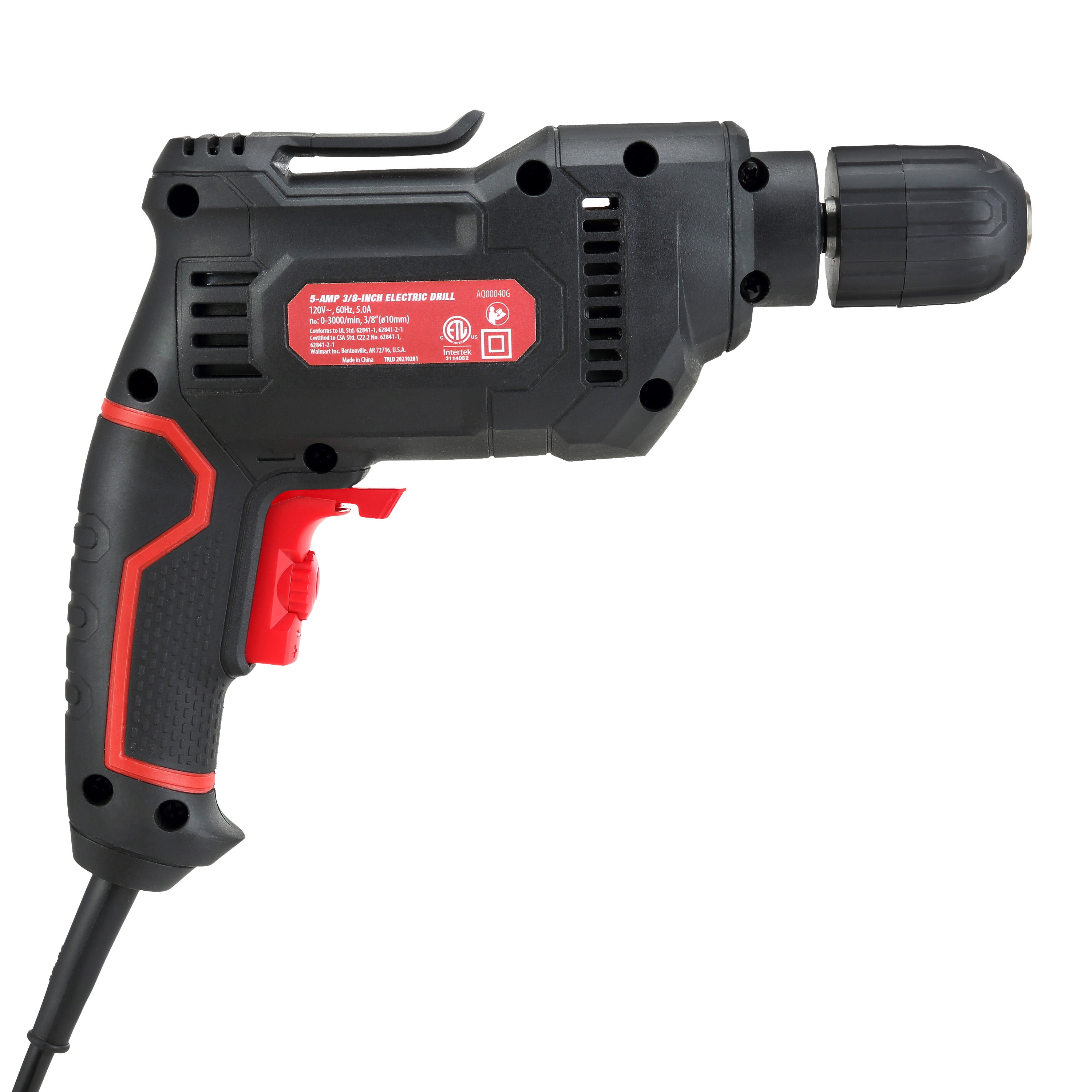 Hyper Tough 5.0amp, 120 Volts 3/8 inch Electric Drill 