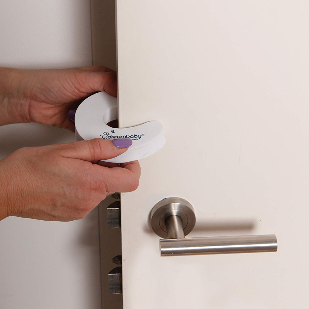 Baby Safety Foam Door Stop Stoppers - Finger Guards, Pack Of 2 - Made In UK