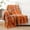 Orange Plaid, variant on Fall Plaid Throw Blanket for Couch Bed, Mustard Throw Blanket, Fall Decor