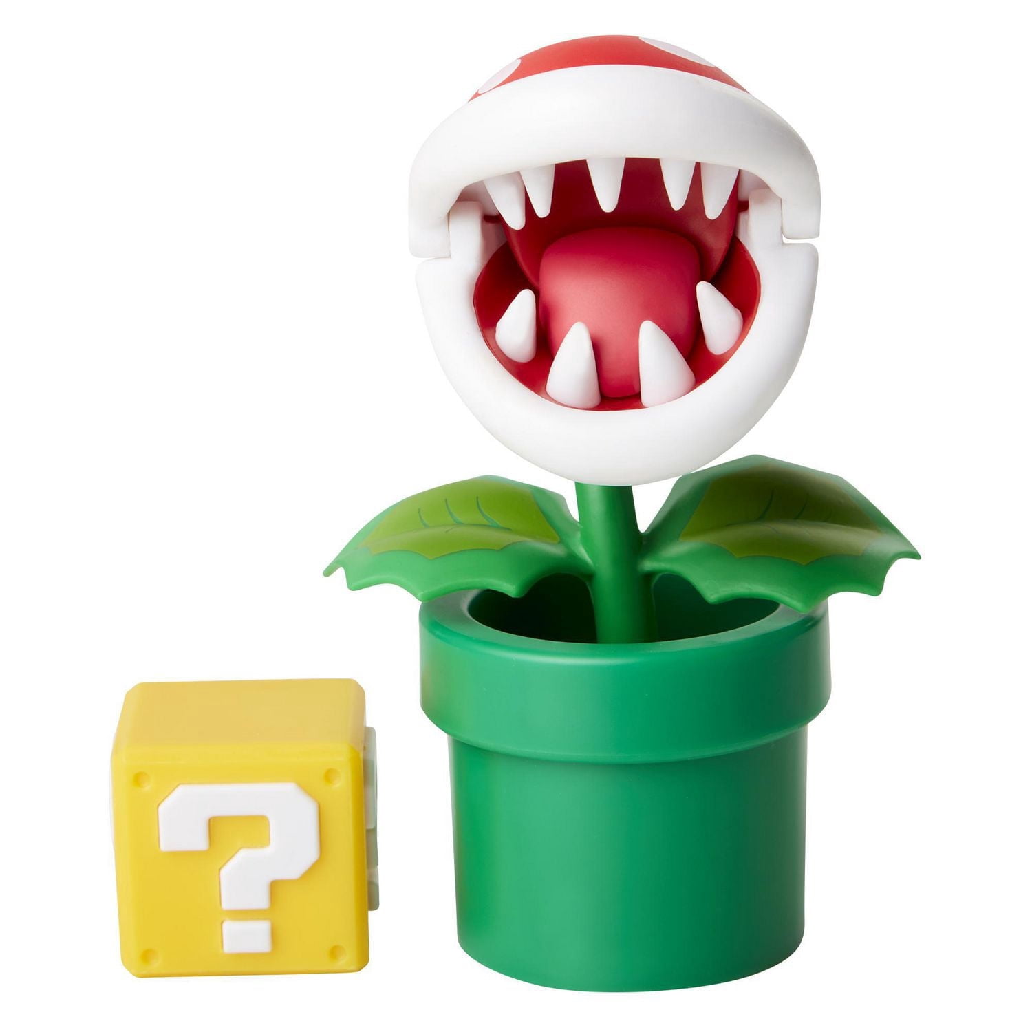 Nintendo 4" Figure - Piranha Plant with Question Block