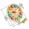 thumbnail image 2 of Reloj Puzzle Toy Hape Chunky para bebés y niños pequeños, 2 of 3
