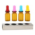 thumbnail image 2 of 4Pcs Dark Amber Oral Ware Dropper Bottles Set with Holder Dental Essential Oil Dropper Bottles for Home, 2 of 4