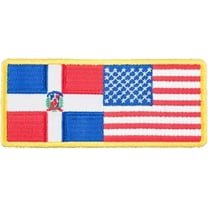American & Dominican Republic Flag Patch, U.S. Flag Patches
