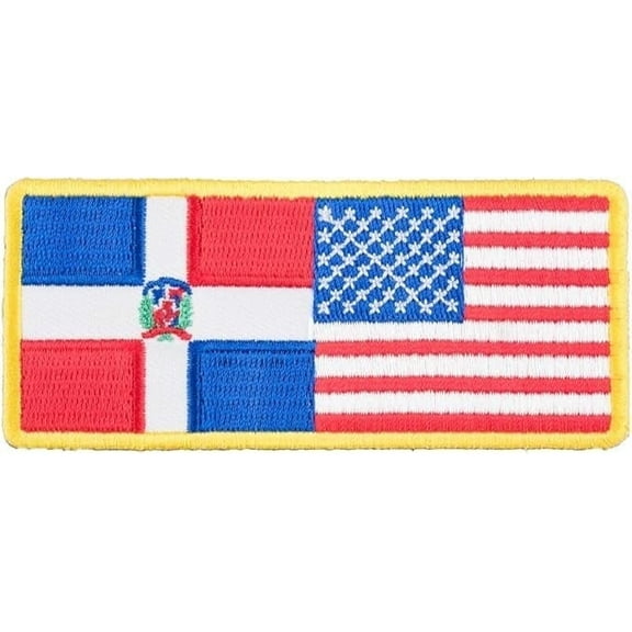American & Dominican Republic Flag Patch, U.S. Flag Patches