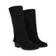 thumbnail image 1 of Bota Vaquera Cowboy Tacón Bajo Con Capucha Dakota Para Mujer Micro Suede Negro, 1 of 5