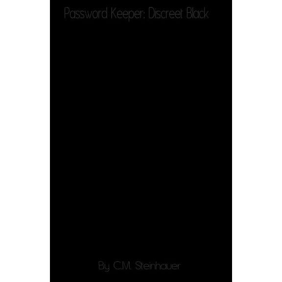 Password Keeper Password Keeper: Discreet Black, Book 1, (Paperback)