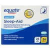 Equate Night-Time Sleep-Aid Diphenhydramine Caplets, 25 mg, 24 Count