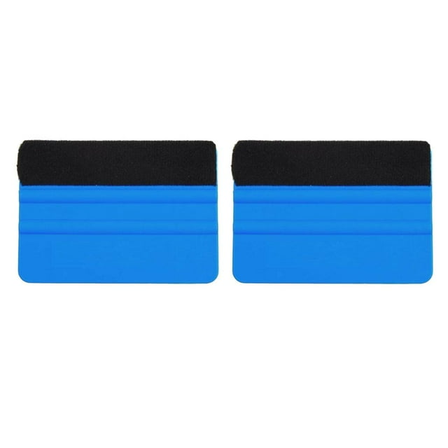 2x Herramienta de aplicación de raspador de calcomanía de fieltro para envoltura de vinilo para coche