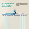 thumbnail image 4 of AULEEND Square Shower Head, High Flow Stainless Steel Square Rainfall Shower Head, High Pressure Design Even at Low Water Flow (Chrome, 10 Inch), 4 of 6