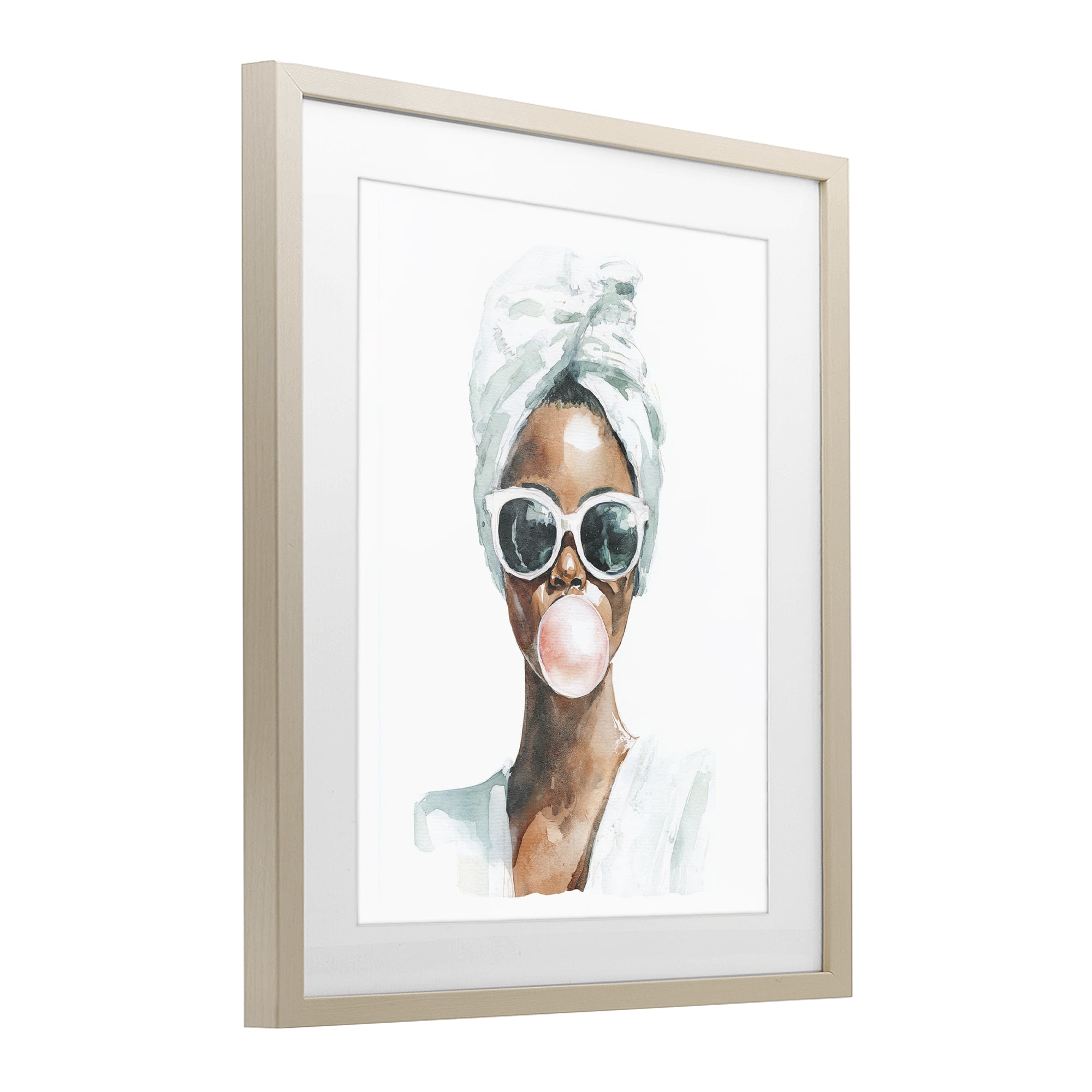 Stupell Industries Bubble Reverie Female Birch Framed Print Under Glass, design by Svetlana Aleynikova