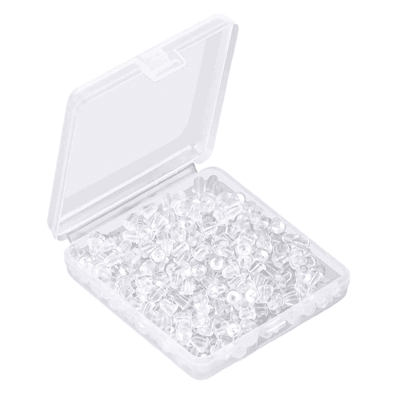 DESIGNICE Earring Backs,Anti-Fall Design Earring Backs Replacements,Soft Silicone Earring Backs for Studs