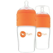 PopYum 9 oz Anti-Colic Formula Making/Mixing/Dispenser Baby Bottles, 2-Pack