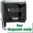thumbnail image 1 of Large Self-Inking Lowercase For Deposit Only Stamp, Trodat Printy 4913, Press and Print Stamping, Impression Size 7/8" x 2-1/4", Up to 10,000 Impressions - Green Ink, 1 of 10