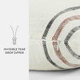 thumbnail image 6 of Noble Linens Yarn-Dyed Cotton Decor Throw Pillow in Framed Stripe Pattern, 6 of 8