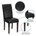 thumbnail image 2 of 2 Pk. Black LeatherSoft Parsons Chair, 2 of 9