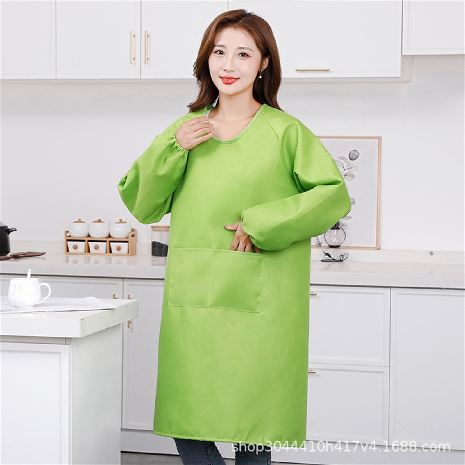 Acheter Tablier De Chef Lavable Et Respirant à La Mode, Double Couche, Anti-huile, Pour La Cuisine Et Le Nettoyage Des Femmes, Usage Quotidien