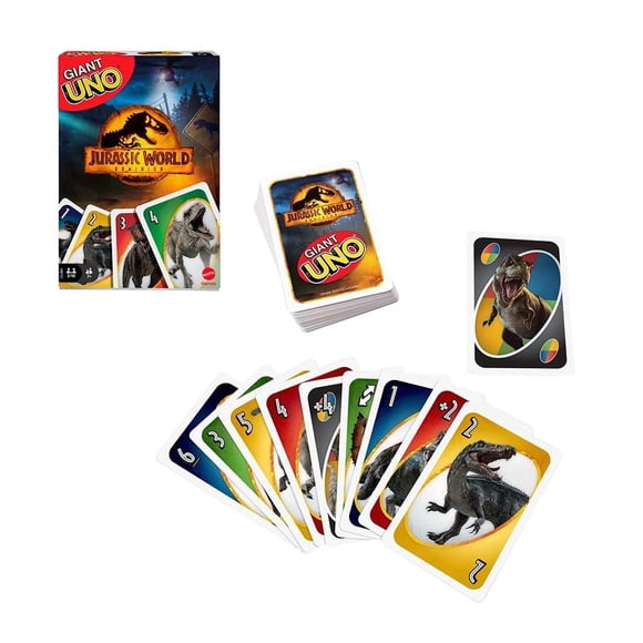 Juego de Cartas UNO Jurassic World UNO Gigante Donimion