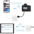 thumbnail image 4 of SD Card Reader for iPhone, Memory Card Reader with USB Camera Adapter Plug and Play Trail Game Camera Viewer Supports SD and TF Card MicroSD Card Adapter for iPad No App Required, 4 of 6