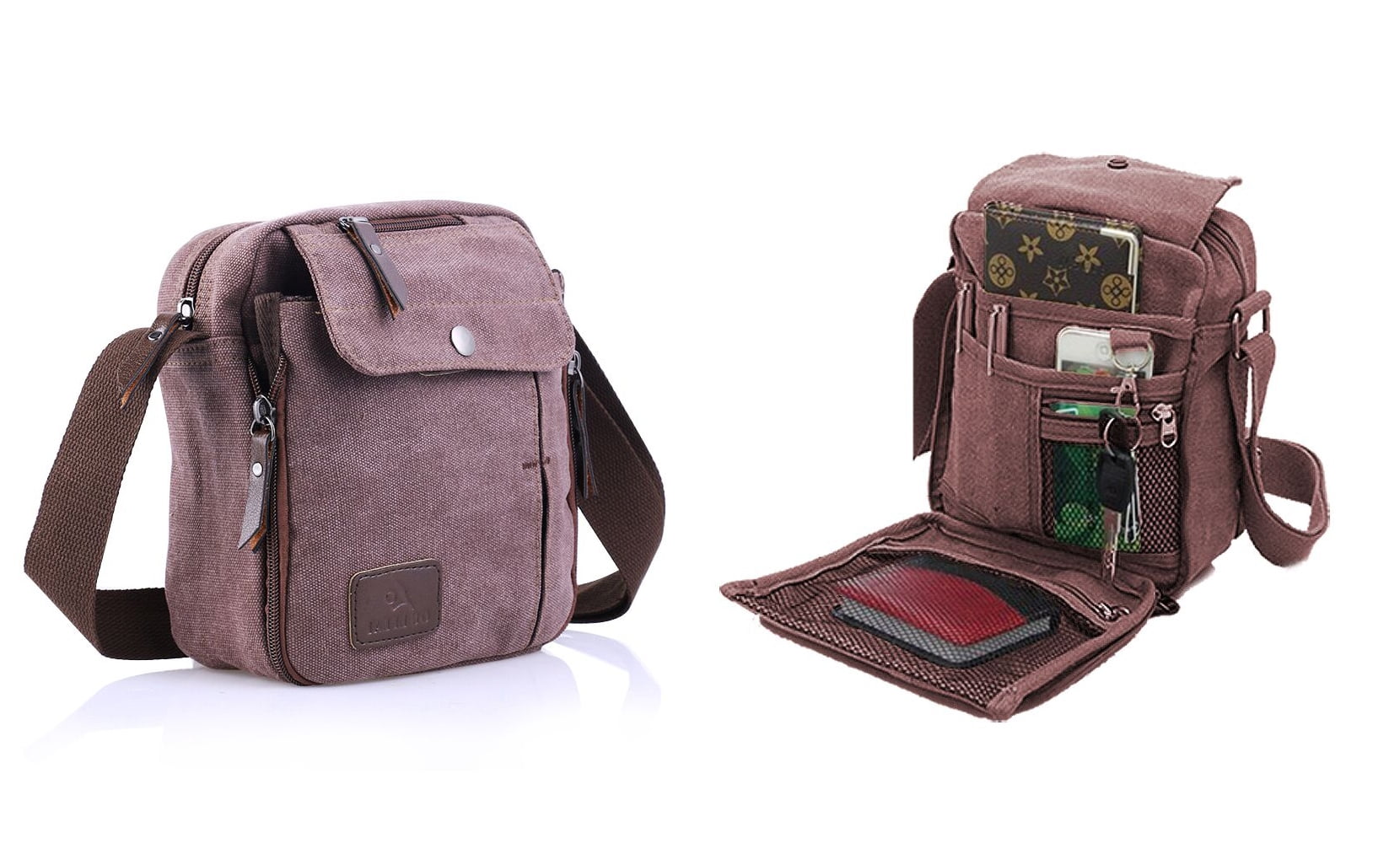 バッグ PRY Front Zip Travel Bag [PU Canvas] Front Zip Travel Bag [PU Canvas] – PRY