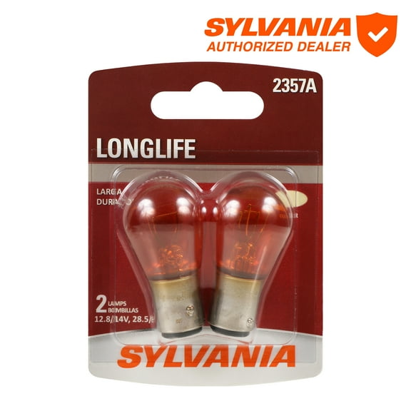 Sylvania 2357A Long Life Mini Bulb, 2 Pack, Compatible with Multiple Cars