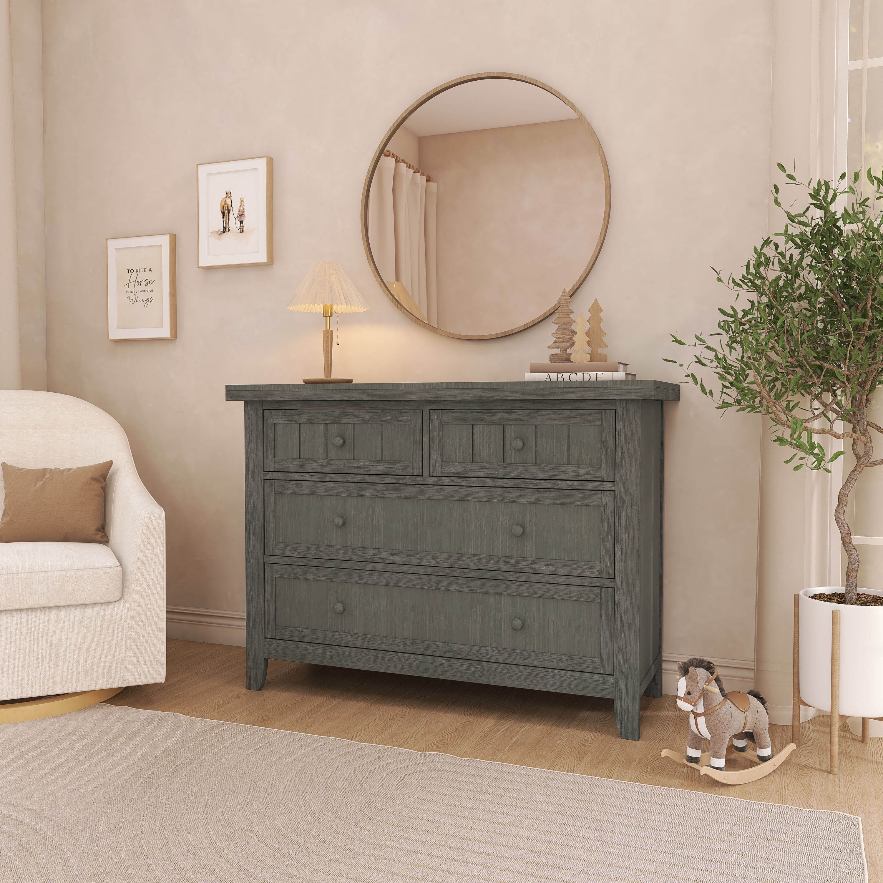 Dream On Me Wade Dresser, Weathered Grey