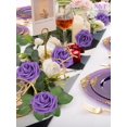 thumbnail image 3 of Flores artificiales N&T NIETING rosas moradas, 50 unidades con tallos, 3 of 8