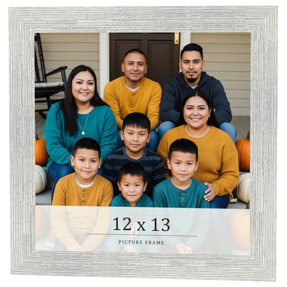 12x13 Frame White Real Wood Picture Frame Width 1.5 inches | Interior Frame Depth 0.5 inches | Barn