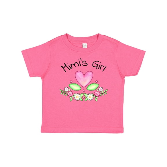 Inktastic Mimi's Girl- Heart Flowers Girls Baby T-Shirt
