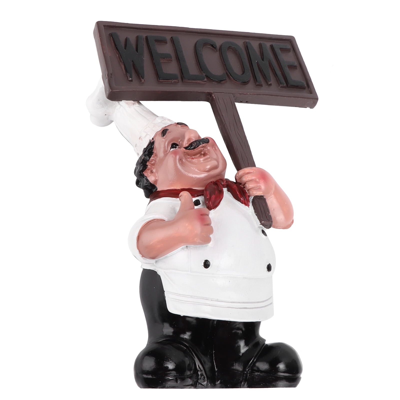 Resin Chef Statue, Chef Sculpture Decoration Kitchen Decor Top Chef