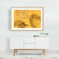 thumbnail image 5 of Palm Leaf Serenade Warm Yellow - Painting Oak Framed Wall Art Print 12 x 18 inches, 5 of 6