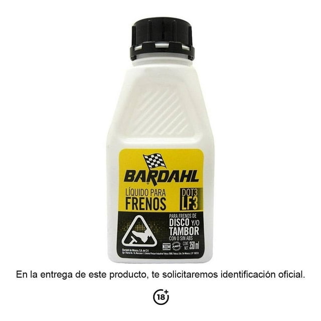Líquido para frenos Bardahl DOT3 LF3 350 ml