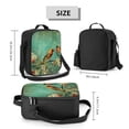 thumbnail image 2 of Xecao Retro Birds Print Lunch Bag - Durable, Double-Insulated Lunch Bag, Holds Lunch Box, Water Bottle, & Snacks,Leakproof Cooler Tote Bag, 2 of 7