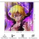 thumbnail image 2 of Juego de 4 cortinas de ducha de The Seven Deadly Sins con alfombrillas antideslizantes, tapa de inodoro y alfombrilla de baño, cortina de ducha impermeable con dibujos animados para niños con 12, 2 of 8