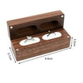 thumbnail image 6 of Yesbay Ring Box Wooden Ring Holder Box Soft Lining Double Ring Storage Case for Proposal Engagement Wedding, 6 of 7