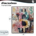 thumbnail image 4 of Stupell Industries Contemporary Street Style Crypto Symbol Gray Framed Giclee Art, 11 x 14, by Svetlana Aleynikova, 4 of 8