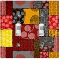 thumbnail image 1 of Metal Light Switch Plate Cover Colorful Safari African Tribal Art Pattern SFR005, 1 of 13