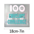 100 Envelope Challenge Binder,Savings Challenges Book with Envelopes