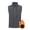 New-Gray, variant on PNTUTB Fall Winter Men's Vest Jacket Full Zip Stand Collar Sleeveless Coat Solid Color Casual Comfort Warm Daily Outerwear with Zip Pockets