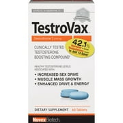 Testrovax, 60 Count - Best Testosterone Booster for Men - Vitamins for Men - Boost Testosterone for Men - Test Booster - Increase Testosterone- 2700mg *EN