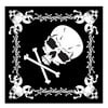 Club Pack of 12 Pirate Themed Skull & Crossbones Decorative Bandana Costume Accessories 22"